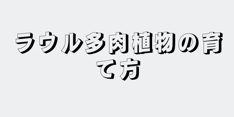 ラウル多肉植物の育て方