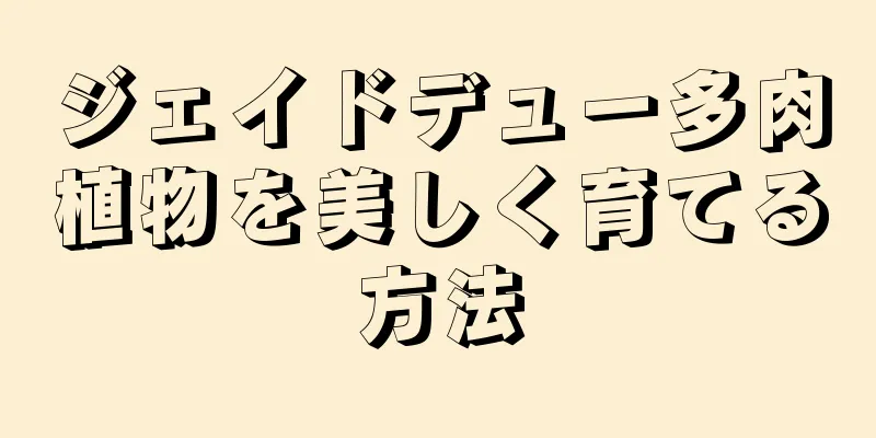 ジェイドデュー多肉植物を美しく育てる方法