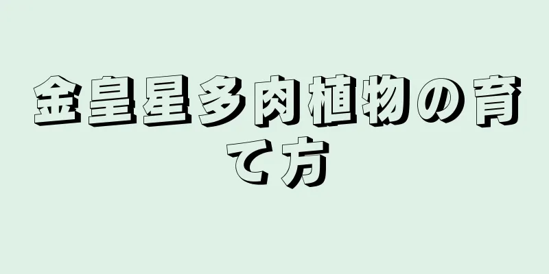 金皇星多肉植物の育て方
