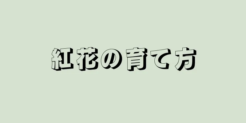紅花の育て方