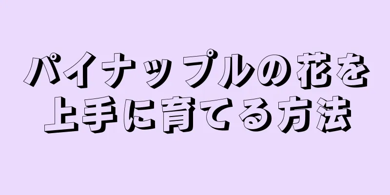 パイナップルの花を上手に育てる方法
